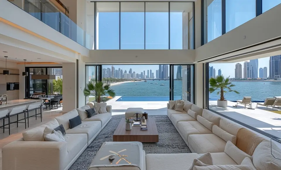 Luxury Dubai apartment with ocean view